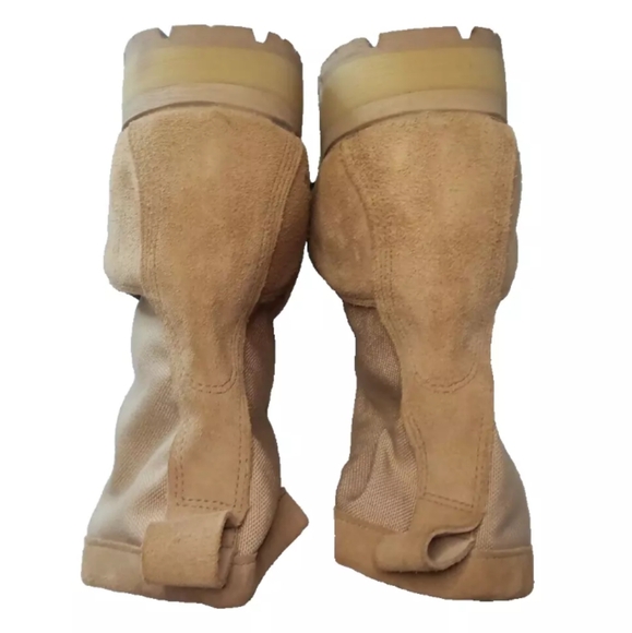 Wellco Combat Boot Men's Size 15.5 EW~ Extra Wide Canvas, Suede, Leather Tan - Picture 9 of 12